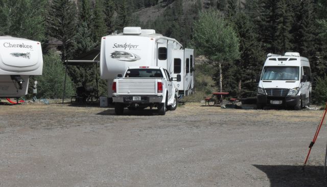 Nice place in South Fork, CO.  Could they have put us between the two 5th wheels?